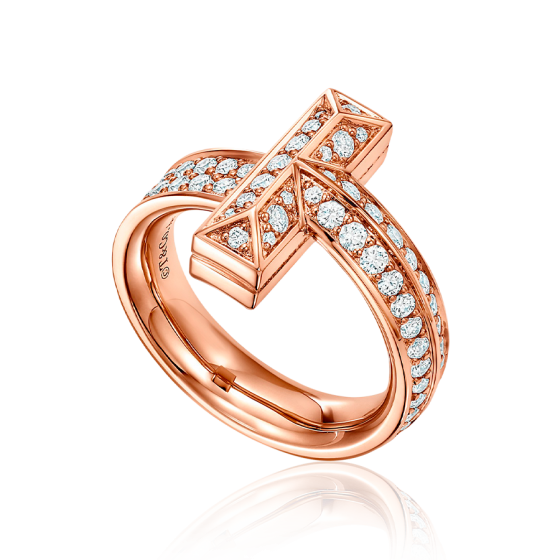 Wide Ring With Diamonds